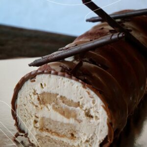 Not Tiramisu Christmas Log - La Bûche de Noël